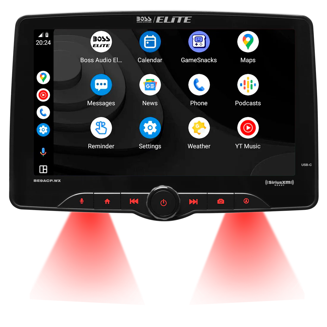 Boss Audio BE9ACP.WX Digital Multimedia Receiver w/ Apple CarPlay & Android Auto