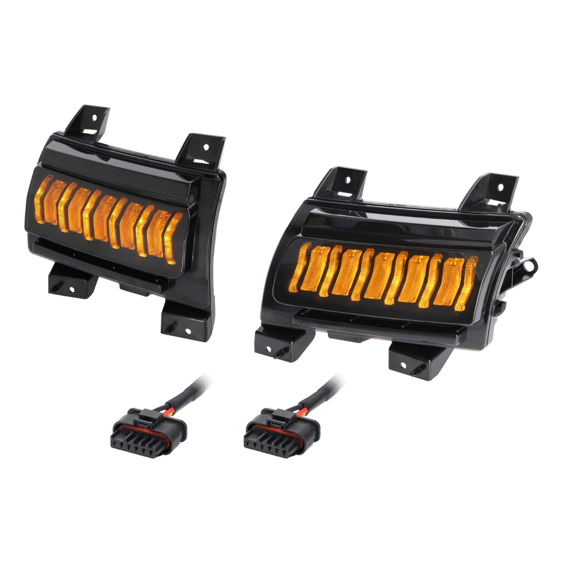 Heise JP-TSS-S Smoked Turn Signal Light for Jeep JL & JT Sport/Willys 2018-Up