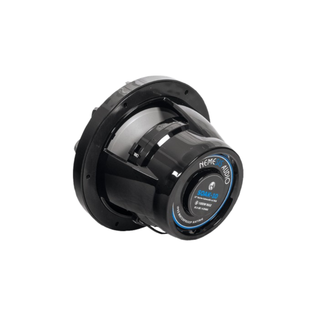 Nemesis Audio SOAK-10 10" 1000W Max 4-Ohms IP65 Marine Subwoofer w/ RGB Lighting