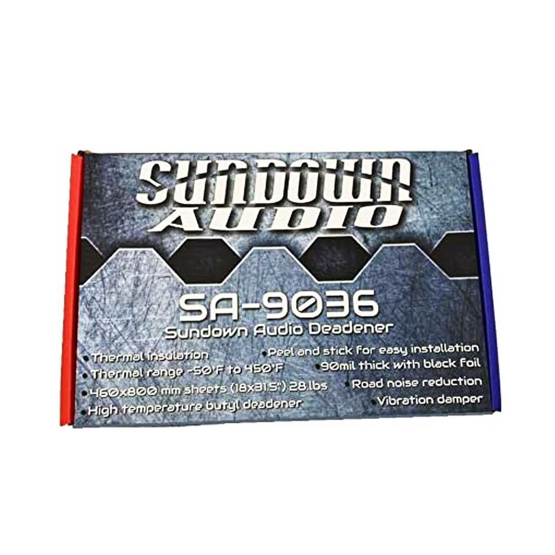 Sundown Audio SA-9036 36 Sq. Ft. 90mil Thick Universal Sound Deadener Kit