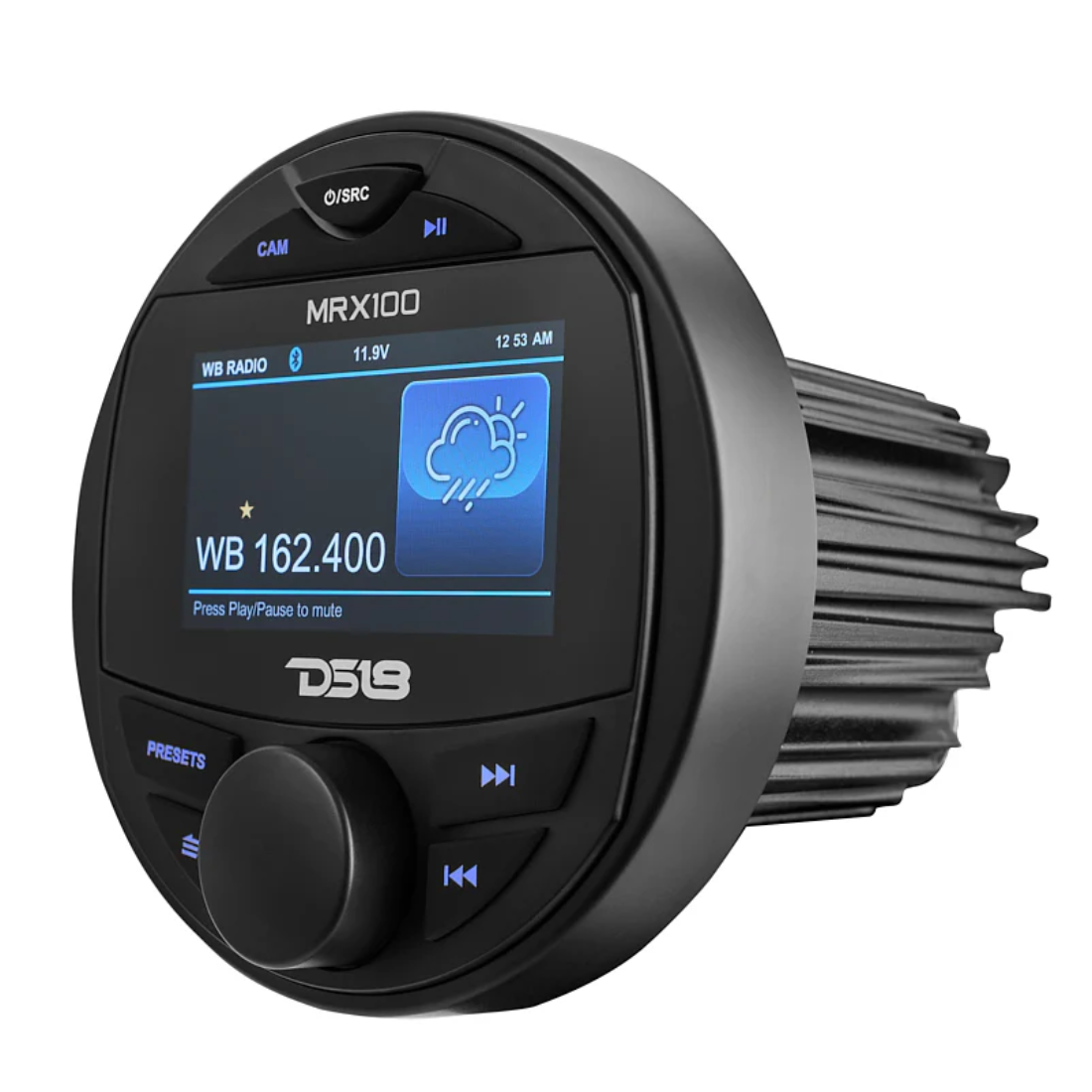 DS18 MRX100 3" TFT LCD Display 2 Zones USB Bluetooth Marine Powersports Headunit