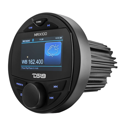 DS18 MRX100 3" TFT LCD Display 2 Zones USB Bluetooth Marine Powersports Headunit