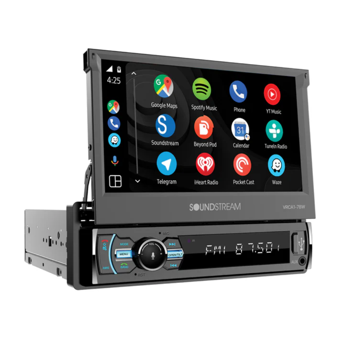 Soundstream VRCA1-78W 7" Digital Media Receiver w/ Apple CarPlay & Android Auto