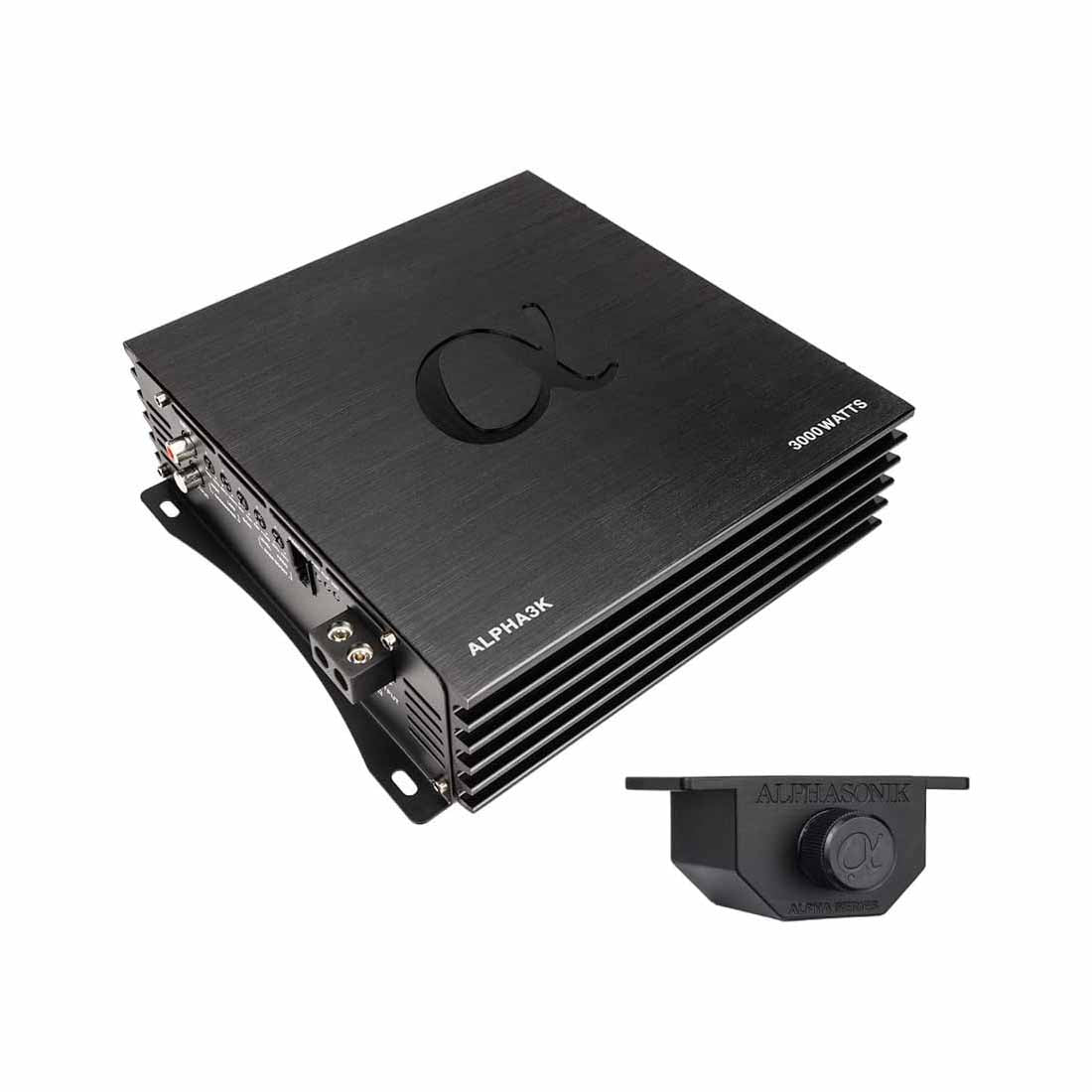 Alphasonik ALPHA3K 1-CH Monoblock 3000 Watts Class-D Full-Range Car Amplifier