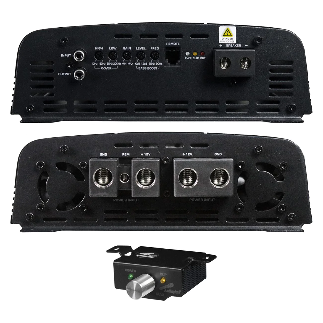 Audiopipe APHF-8000D-H1 Monoblock 8000W Class-D Full Range Car Audio Amplifier