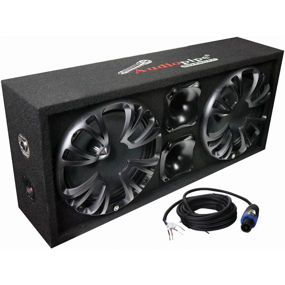 Audiopipe AP-CHULD-102 Sealed Enclosure w/ (2) 10" Speakers & (2) 4.5" Drivers
