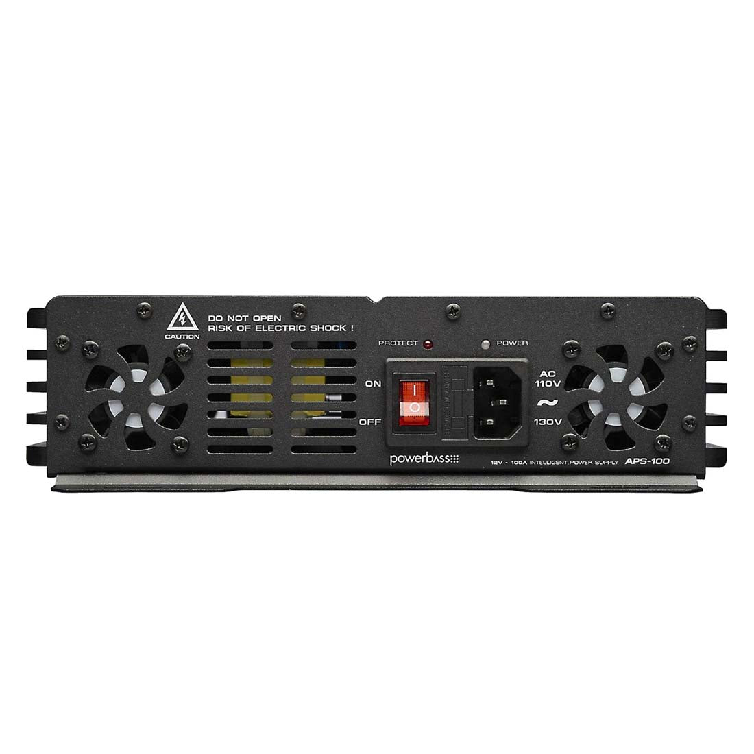 PowerBass APS-100 12V 100A AC to DC Power Supply w/ LCD Voltage Meter