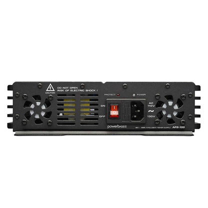 PowerBass APS-100 12V 100A AC to DC Power Supply w/ LCD Voltage Meter