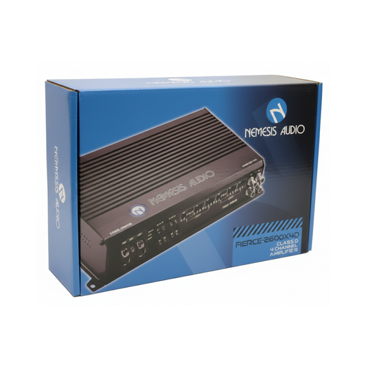 Nemesis Audio FIERCE-2600X4D 4-Channel 2600W Max Class-D Full Range Amplifier