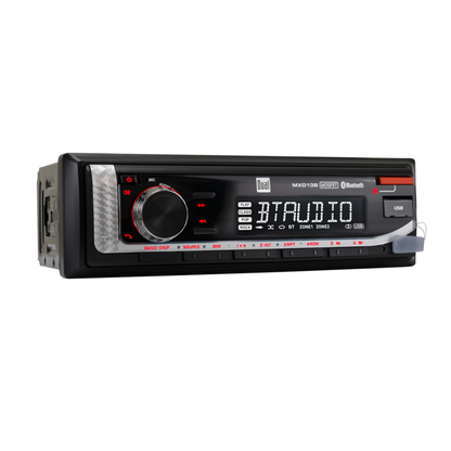 Dual MXCP132B 1-DIN Digital Media Receiver w/ 6.5" Speakers Marine Audio Package
