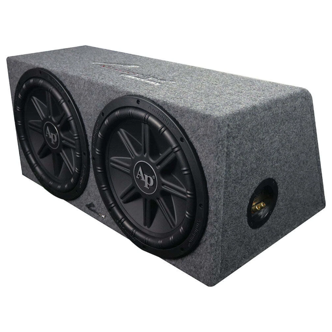 Audiopipe APSB-12212PX Dual 12″ Compact Sealed Subwoofer Box 2400 Watts Max