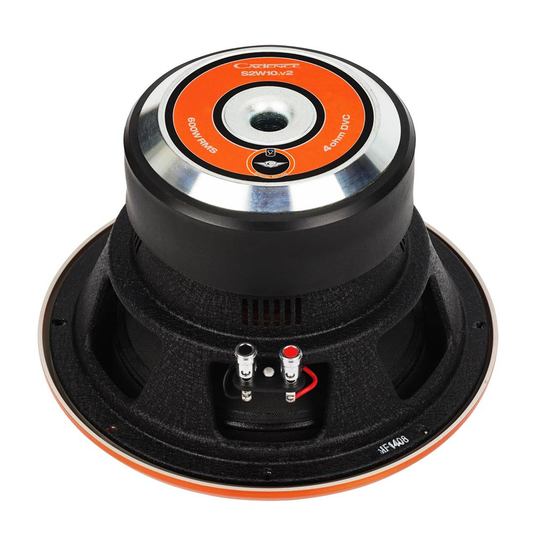 Cadence S2W10D4V2 10" 1200W Max Dual 4-Ohm Voice Coil DVC Car Audio Subwoofer