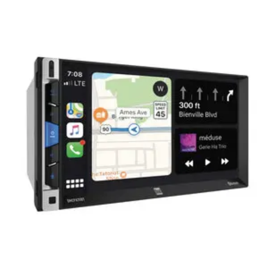 Dual DMCPA70BT 2DIN 7" Digital Multimedia Receiver w/ Apple CarPlay Android Auto