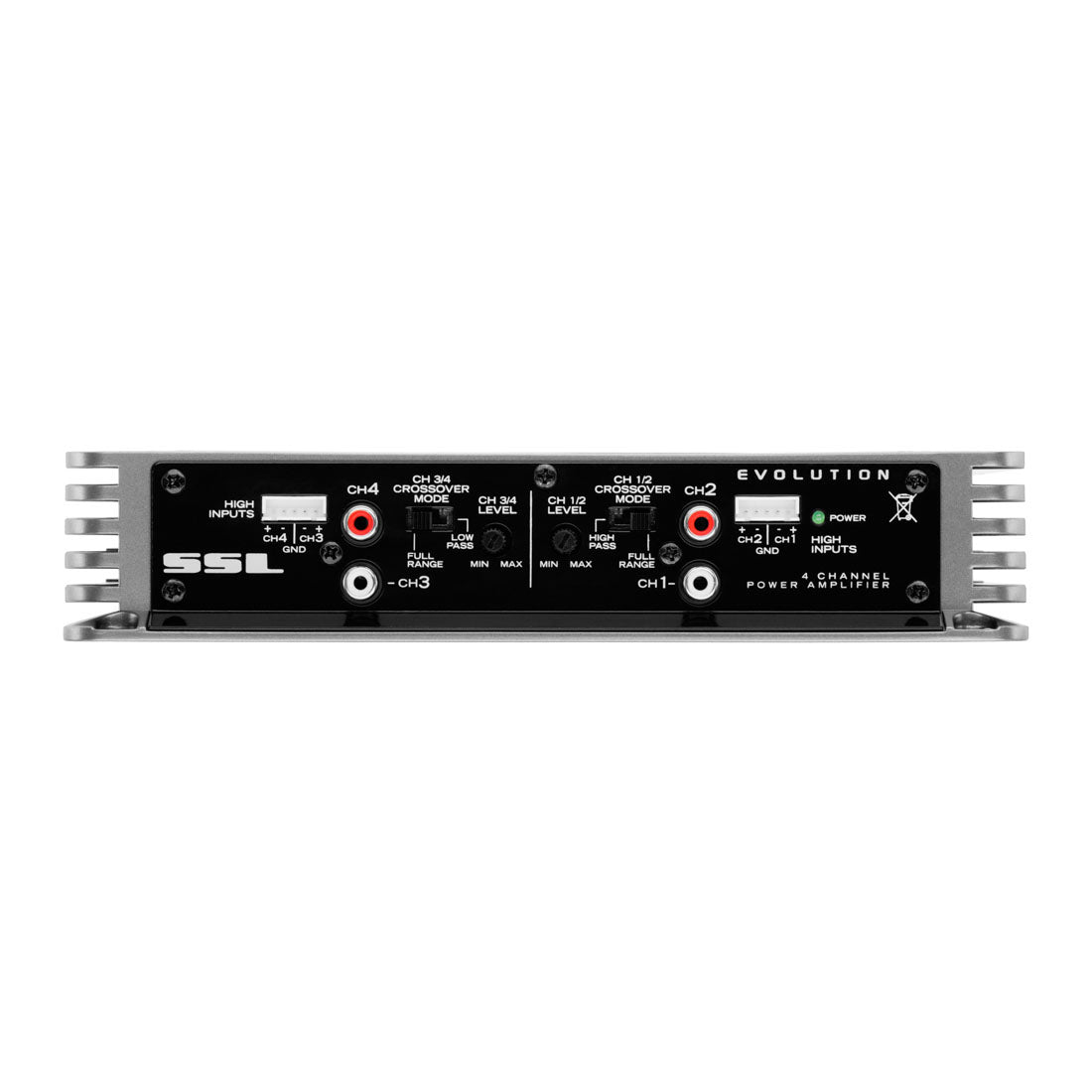 Sound Storm Lab EV4.400 400 W Max 4-Channel Class A/B Stereo Car Audio Amplifier