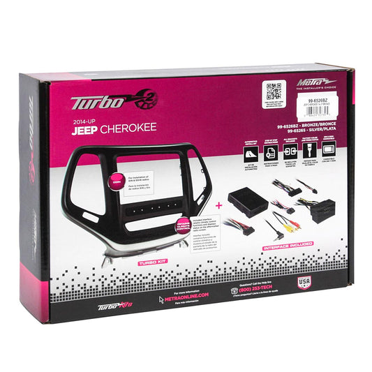 Metra 99-6526BZ 2-DIN Installation Dash Kit for Jeep Cherokee 2014-Up - Bronze