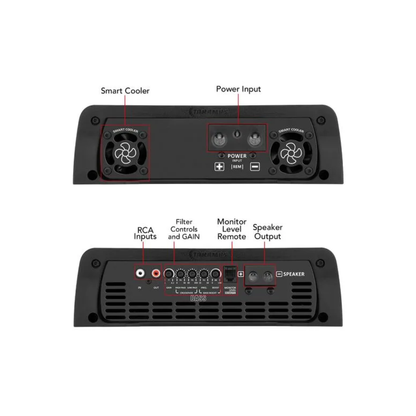 Taramps THE BIG BOSS 3 BASS Monoblock 3000W RMS 0.5 to 2 Ohms Amplifier (Black)