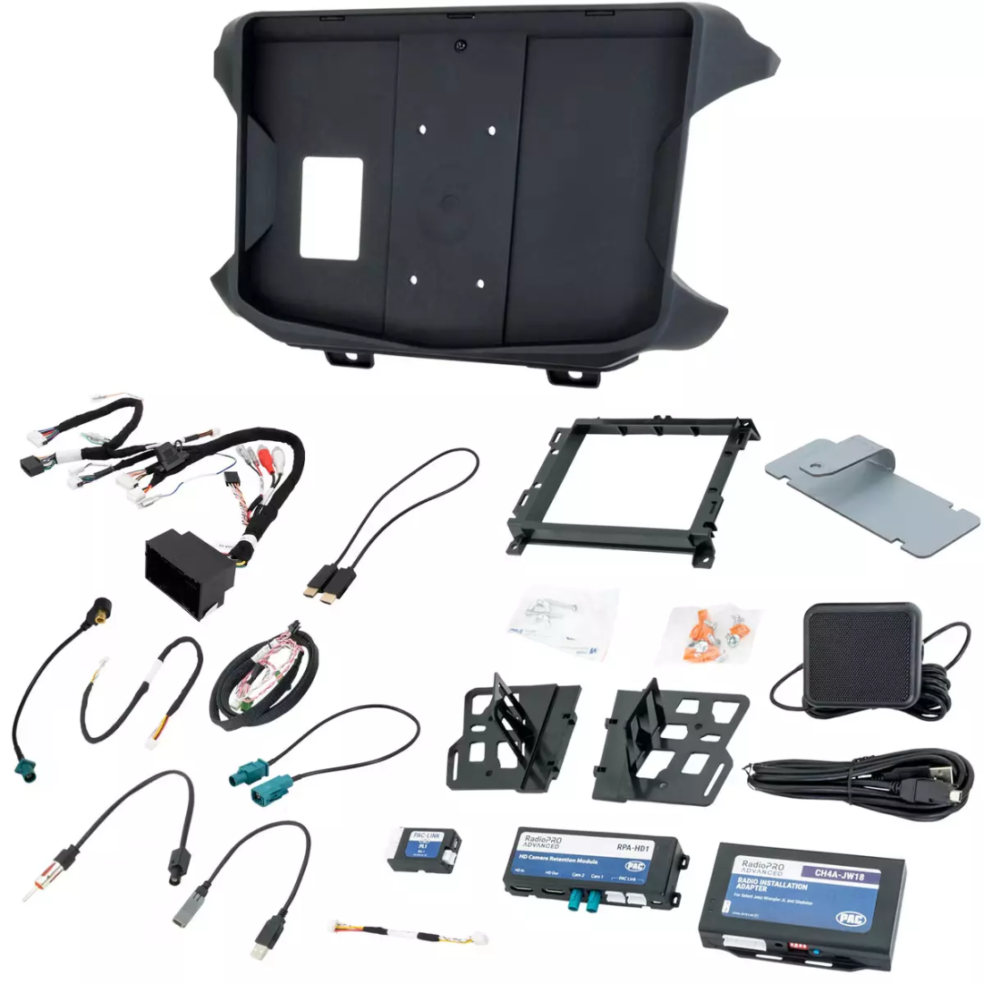 PAC SRK-JW18HX Integration & Install Kit for HORIZON10 In Select Jeep 2018-2023