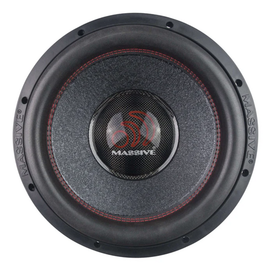 Massive Audio H124X 12" 4000W Peak 3" Dual 4-Ohm Voice Coil DVC Car Subwoofer