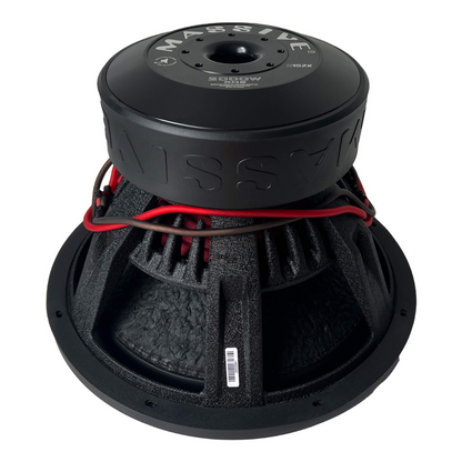 Massive Audio H152X 15" 4000W Peak Dual 2-Ohm 3" Voice Coil DVC Mega Subwoofer