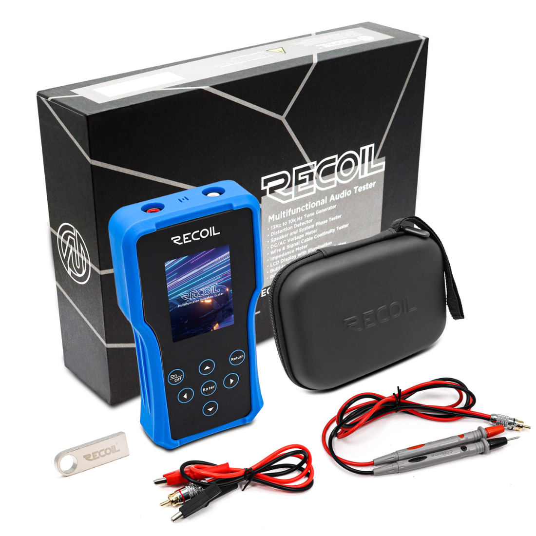 Recoil Audio MST1 Handheld Multifunctional Speaker and Audio System Tester