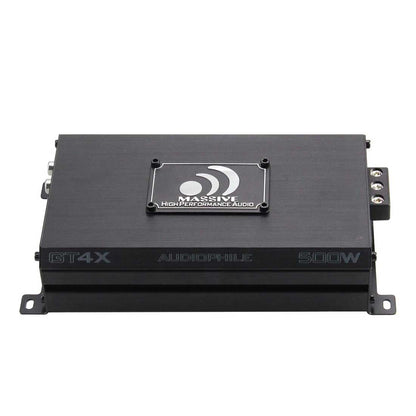 Massive Audio GT4X 4-Channel 120 Watts RMS x 4 @ 2 Ohm Class-D Car Amplifier