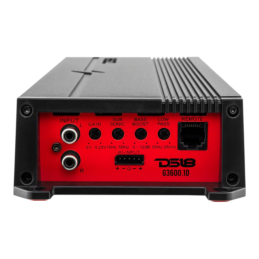 DS18 G3600.1D 1-CH Monoblock 3600W Peak 1-4 Ohm Stable Class-D Car Amplifier