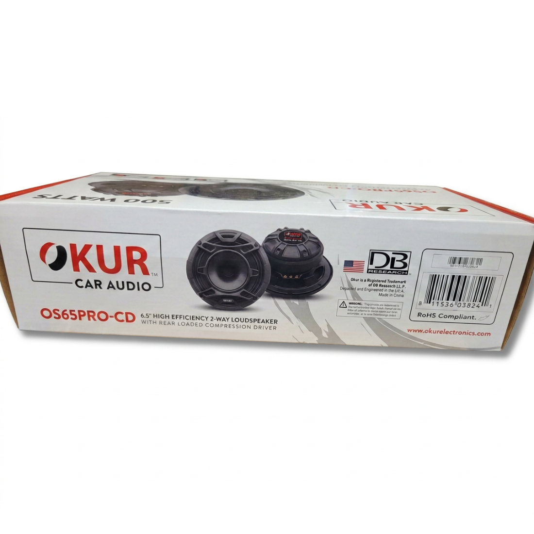 OKUR OS65PRO-CD 6.5" 500W Max 2-Way 4-Ohm High Efficiency Loudspeakers (Pair)