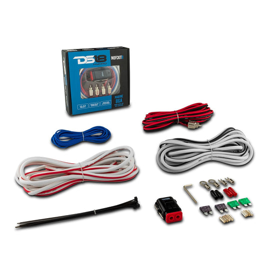 DS18 MOFCKIT8 8-Gauge Marine Tinned OFC Amplifier Installation Kit Up to 960W