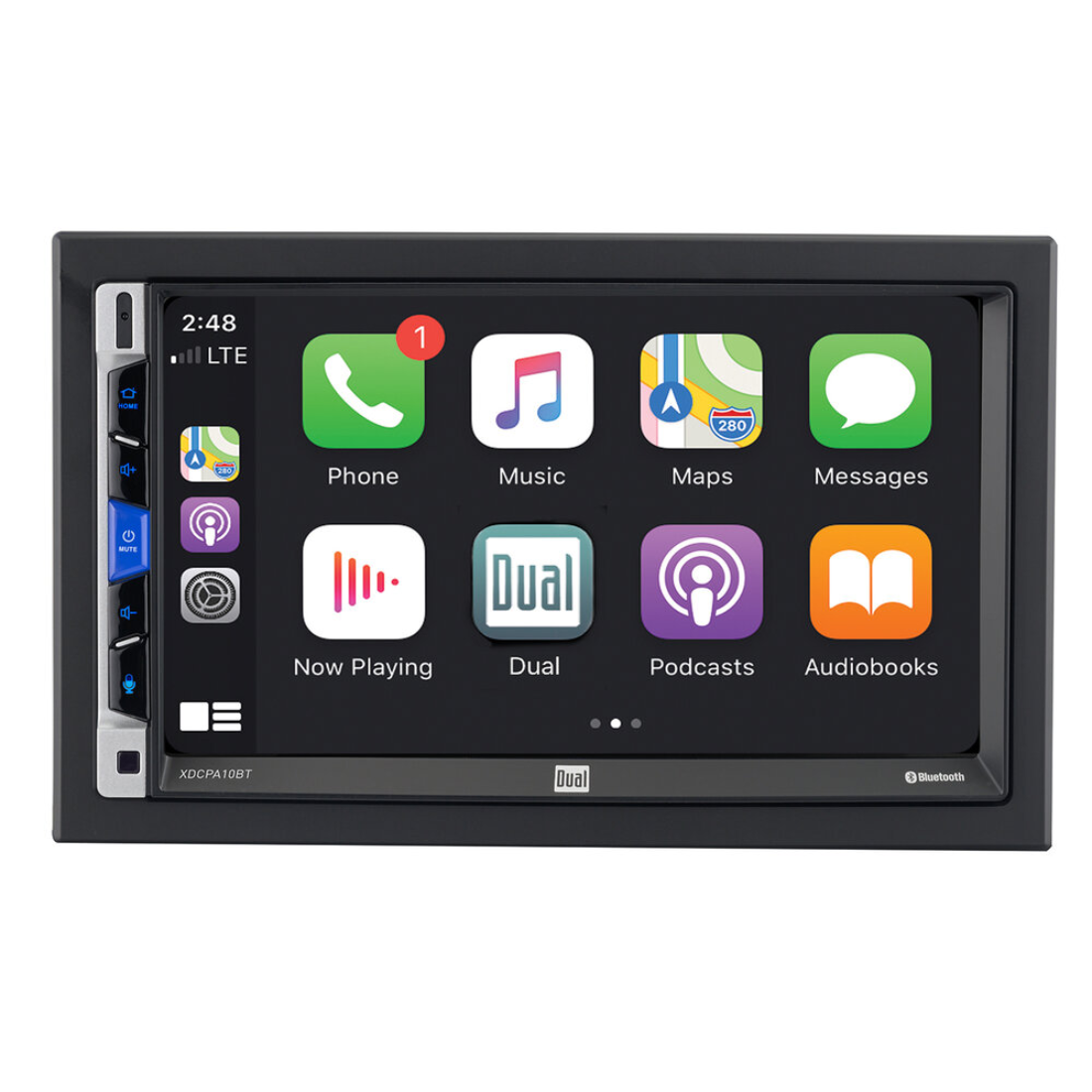 Dual XDCPA10BT 7" Digital Multimedia Receiver w/ Apple CarPlay & Android Auto
