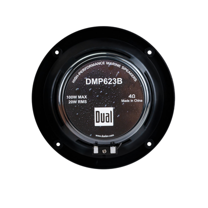 Dual MXCP132B 1-DIN Digital Media Receiver w/ 6.5" Speakers Marine Audio Package