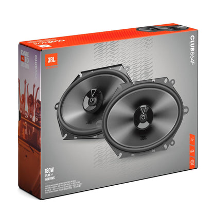JBL CLUB 864F 6" x 8" 2-Way 180W Peak 3-Ohm Car Audio Coaxial Speakers (Pair)