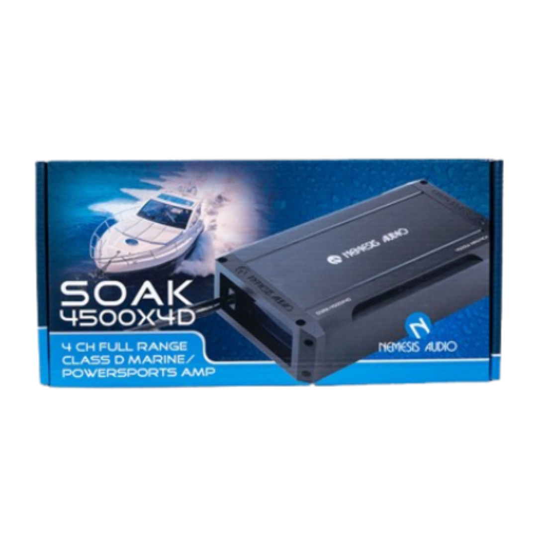 Nemesis Audio SOAK-3800X5D 5-CH 3800W Max Class-D Full-Range Marine Amplifier