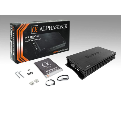 Alphasonik NA1600.4 Neuron Series 4-Channel 1600W Max Class-A/B Car Amplifier