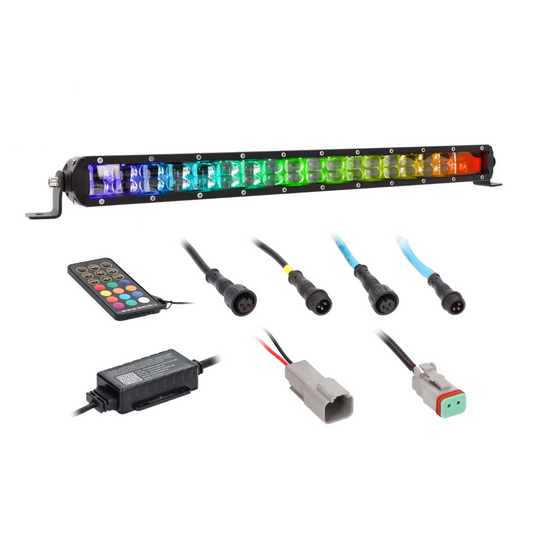 Heise HE-CHASE-B22 22" Single-Row Addressable Chasing LED Lightbar w/ Controller