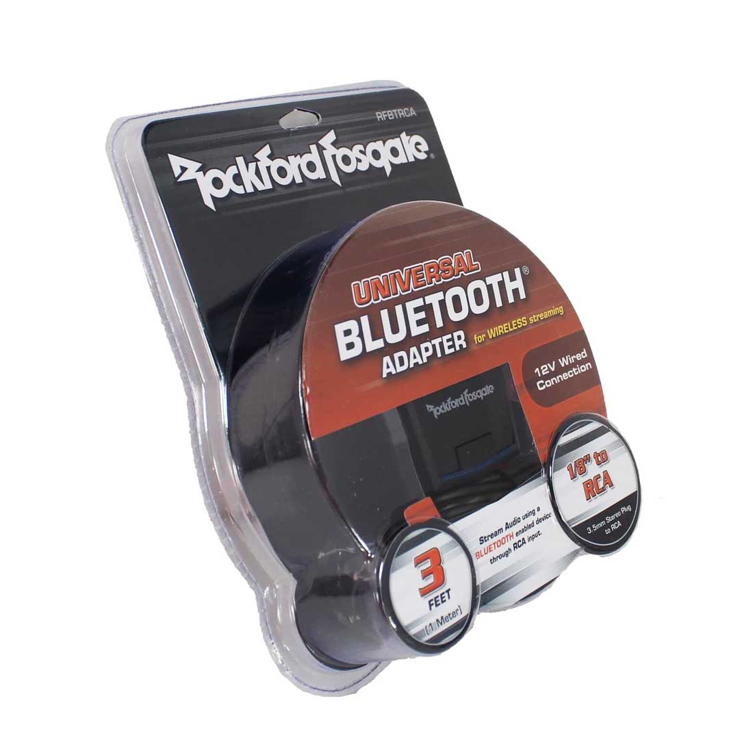 Rockford Fosgate RFBTRCA Universal Bluetooth Receiver to RCA Adaptor