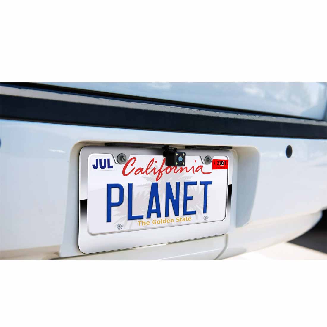 Planet Audio PCAM40B Rear-View License Plate Mount High-Resolution Color Camera