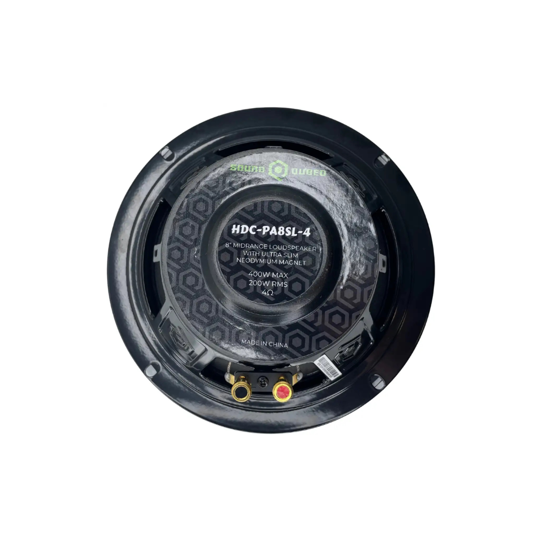SoundQubed HDC-PA8SL-4 8" 400W Max 4-Ohm Neodymium Midrange Slim Loudspeaker
