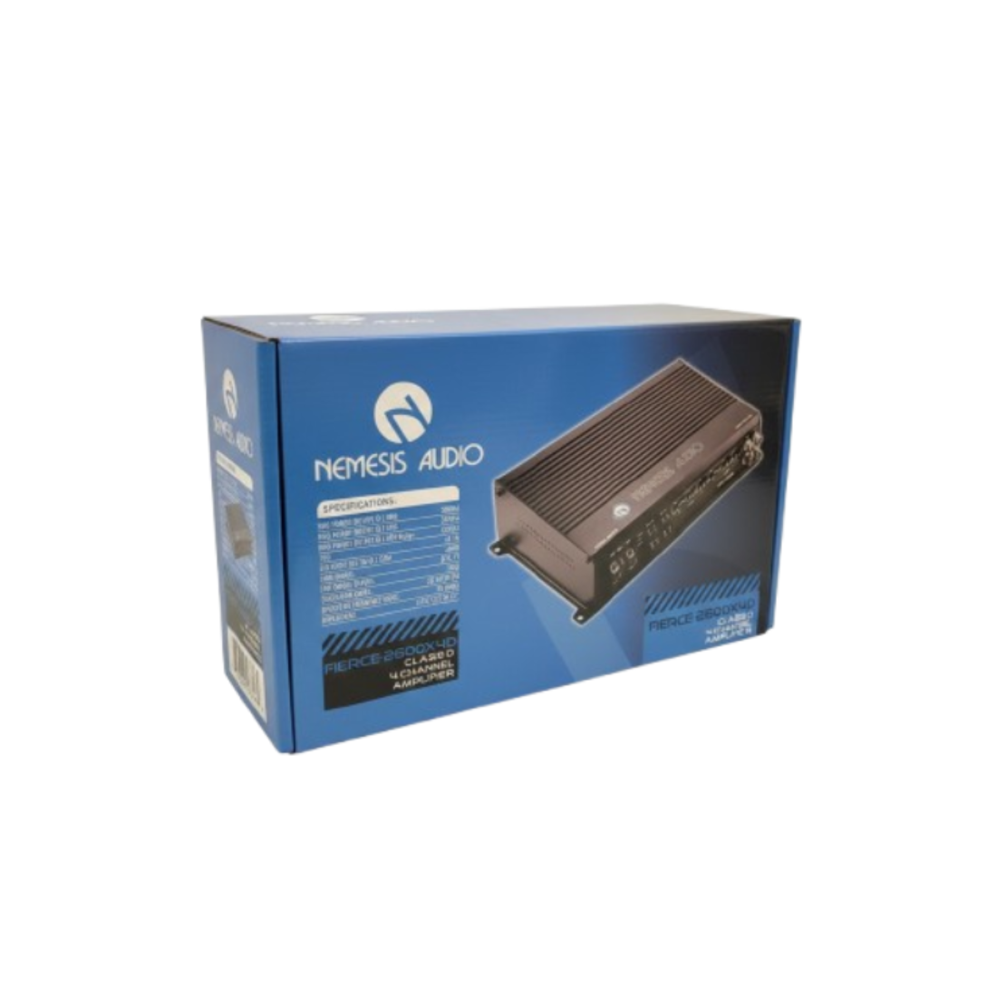 Nemesis Audio FIERCE-2600X4D 4-Channel 2600W Max Class-D Full Range Amplifier