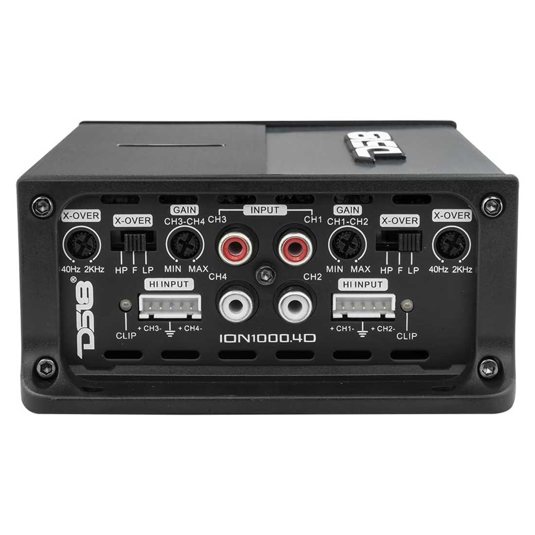 DS18 ION1000.4D 4-Channel 3000W Peak Full-Range Class-D Compact Car Amplifier
