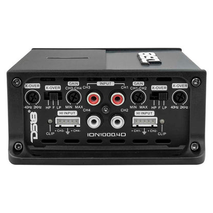 DS18 ION1000.4D 4-Channel 3000W Peak Full-Range Class-D Compact Car Amplifier