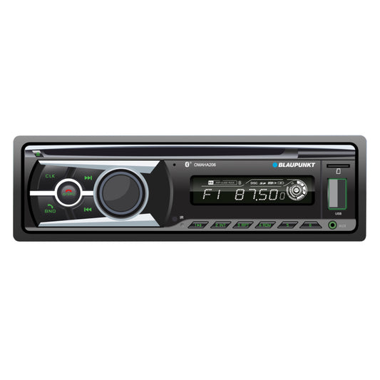 Blaupunkt Omaha206 Car In-Dash CD & MP3 Receiver with Pair 6.5" 4-Way Speaker Bundle