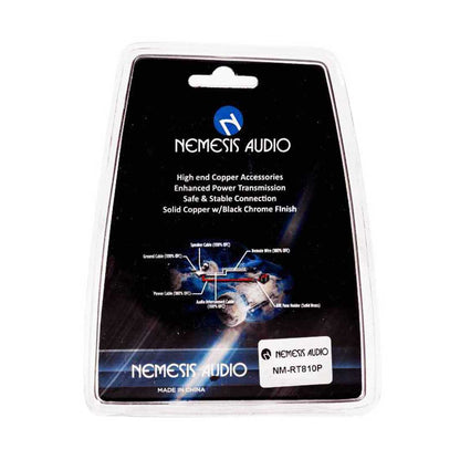 Nemesis Audio NM-RT810P Copper Terminals for 1/0 Gauge Use Solid Copper