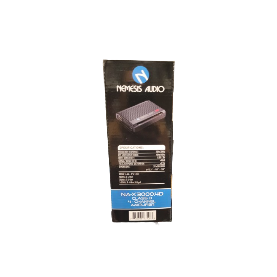Nemesis Audio NA-X3000.4D 4-Channel 750W x 4 RMS @ 2-Ohm Class-D Car Amplifier