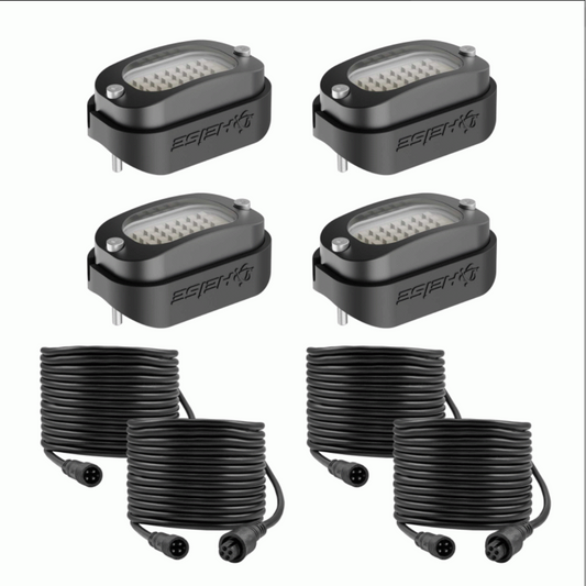 Heise HE-RGB-K4 Wide Angle RGB LED Rock Light with Controller - 4 Pack