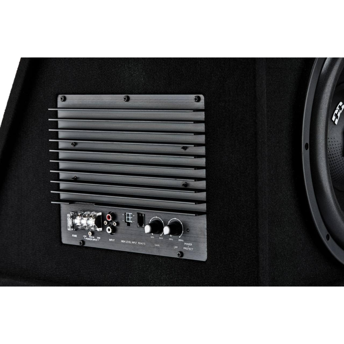 Deaf Bonce ML12A 12" 1000W Max 4-Ohm Loaded Subwoofer Enclosure w/ Amplifier