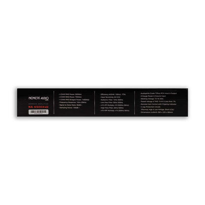 Nemesis Audio NA-K500X4D 4-Channel 500W x 4 @ 4-Ohm RMS Power Car Amplifier