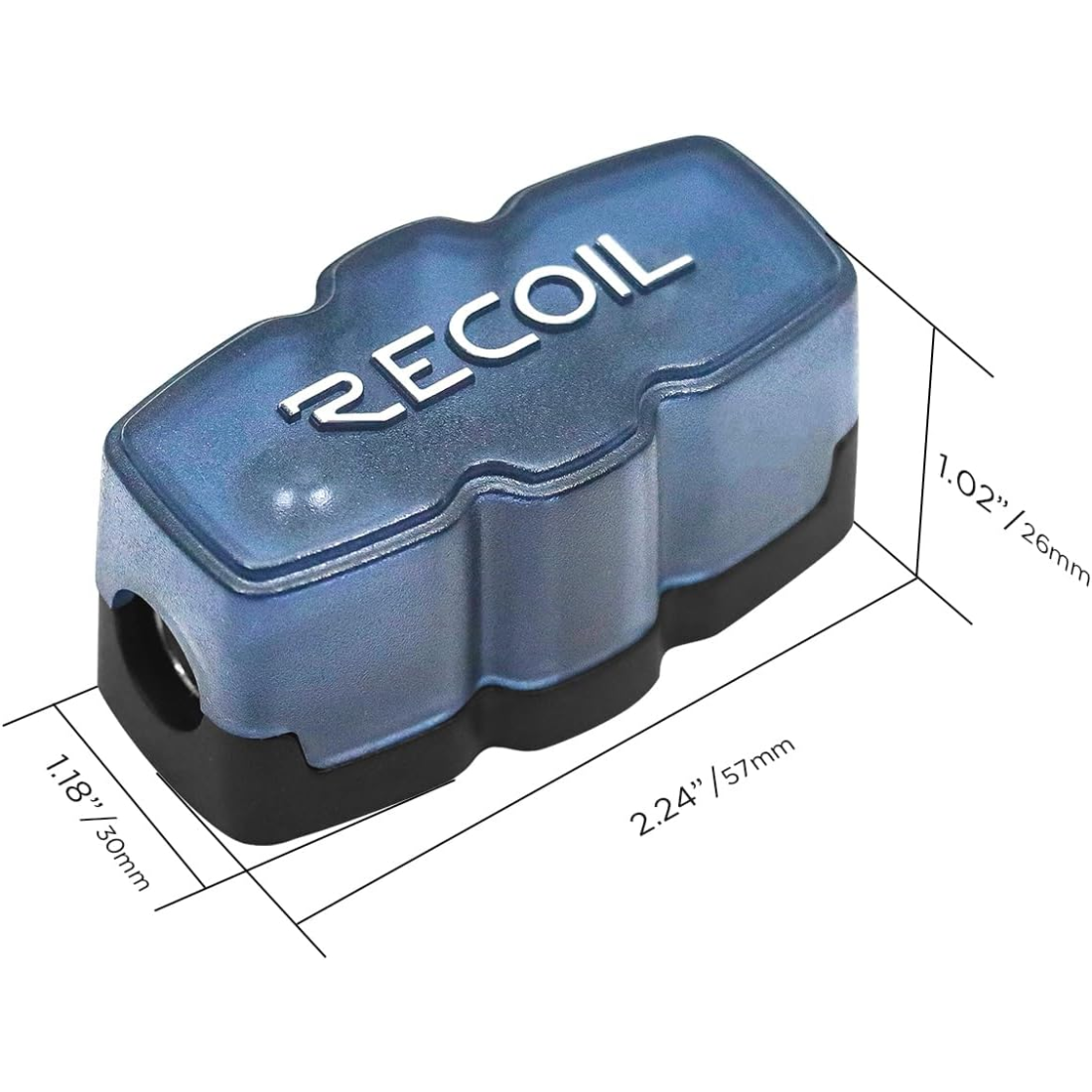 Recoil Audio SFH11 4 to 8 Gauge In & Out Mini-ANL Heavy-Duty Fuse Holder