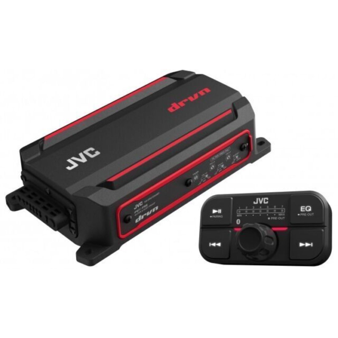 JVC KS-DR2104DBT 4-Channel 600W Class-D Digital Compact Amplifier w/ Bluetooth