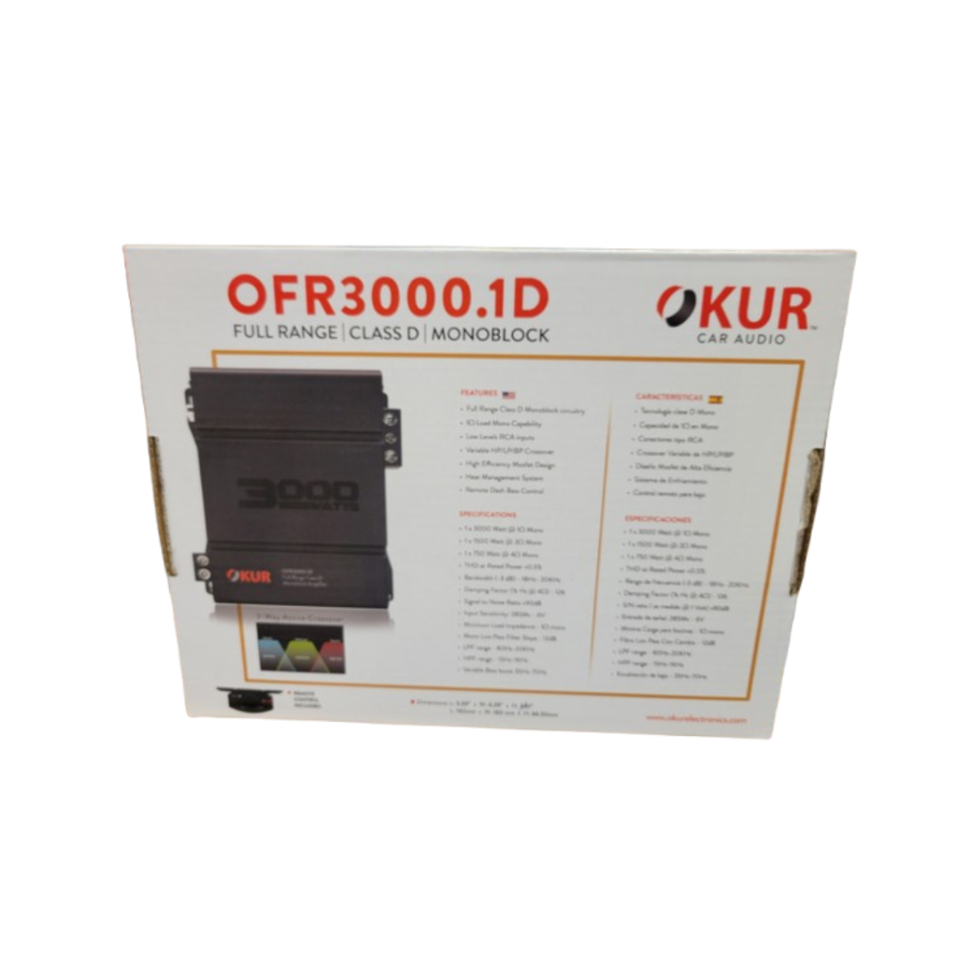 OKUR OFR3000.1D Full-Range Class D Monoblock Amplifier 3000W High-Performance
