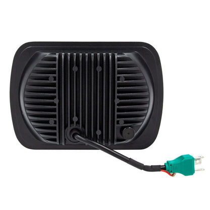 Heise HE-5X7B1 5" x 7" 85W Rectangular Black Front Face 17 LED Headlights